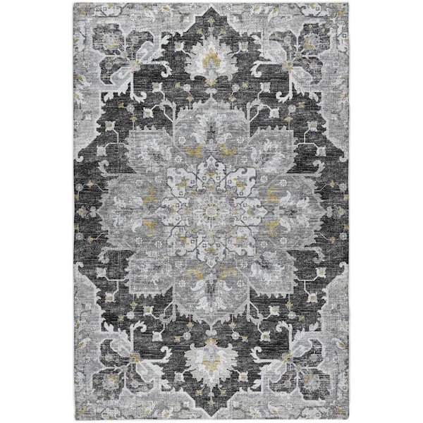 Dream Shag Premium Machine Washable Abstract ADS93 Shadow 5 ft. x 7 ft. 6 in. Area Rug