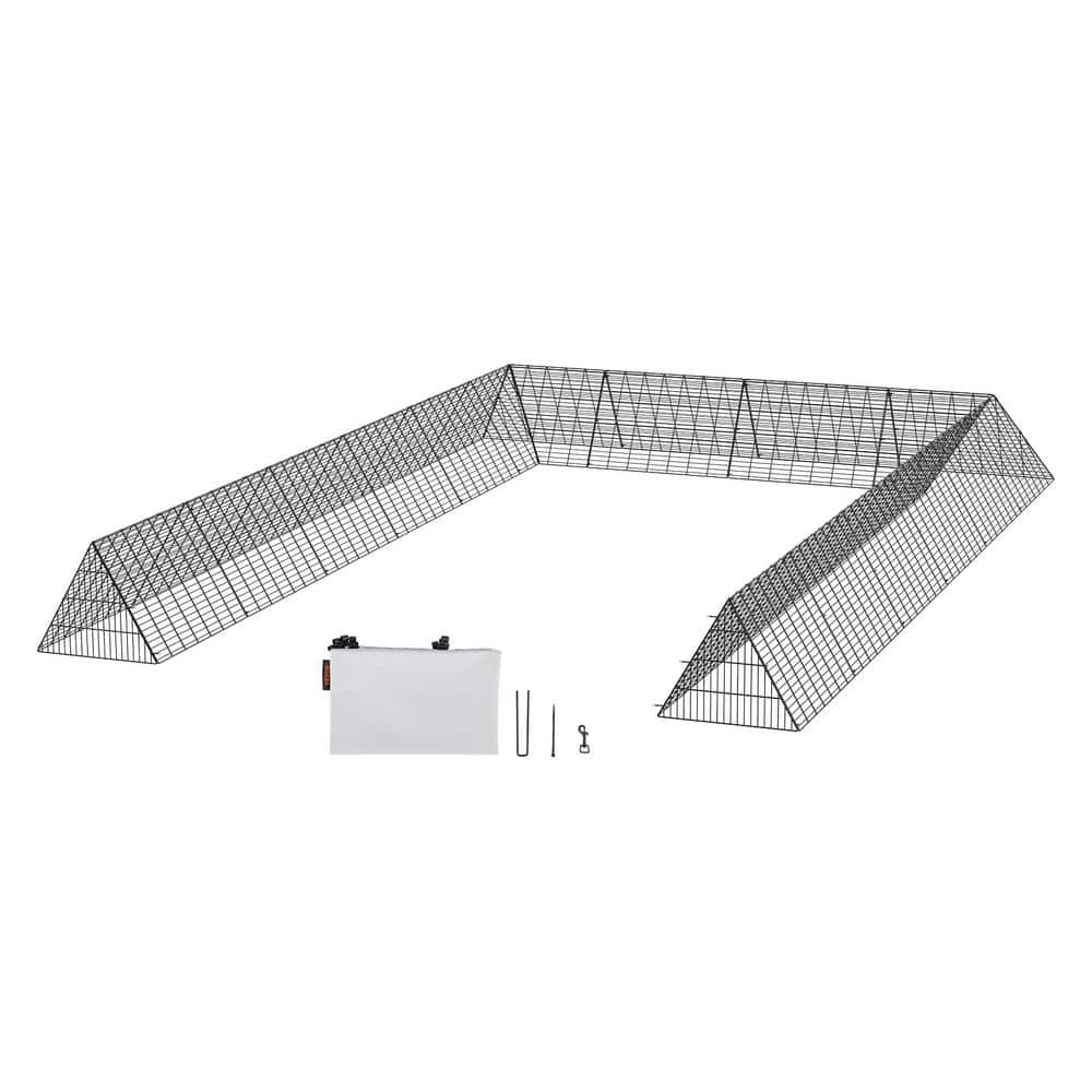 VEVOR Poultry Fencing Chicken Tunnels 236.2 x 157.5 x 24.2 in. Chicken Tunnels for Yard Portable Chicken Tunnels for Outside