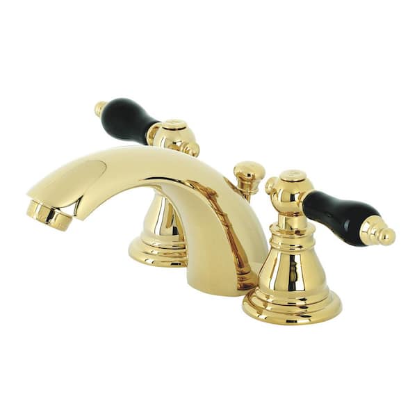 Duchess Mini-Widespread 4 in. Centerset 2-Handle Bathroom Faucet in Polished Brass
