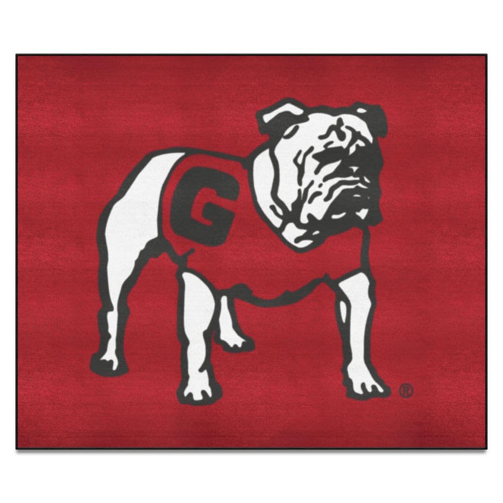 FANMATS Georgia Bulldogs Tailgater Red ft. x ft. Area Rug 35701 The  Home Depot