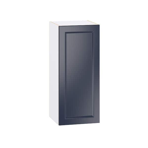 J COLLECTION Laramie 15 in. W x 14 in. D x 35 in. H Assembled Wall Kitchen Cabinet in Painted Blue