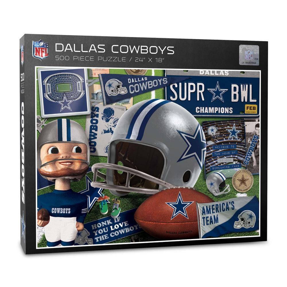 YouTheFan NFL Dallas Cowboys Retro Series Puzzle (500-Pieces