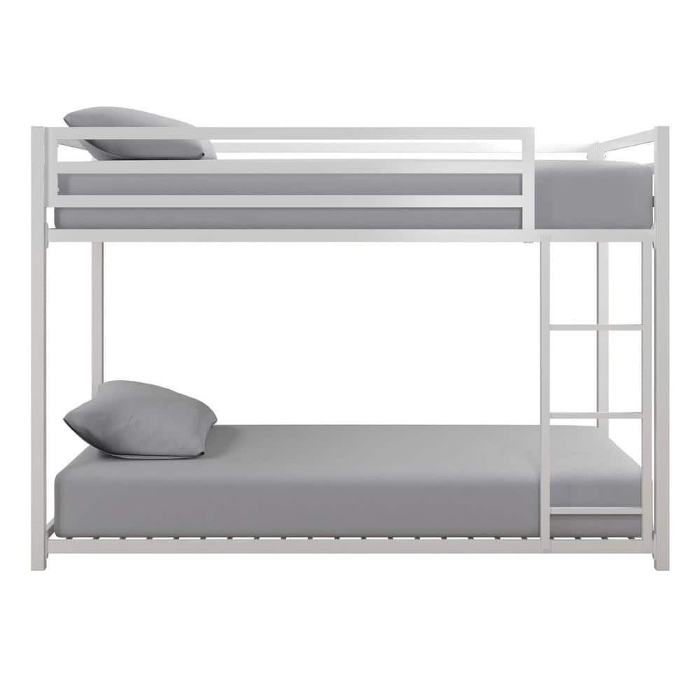 DHP Mabel White Metal Twin Over Twin Bunk Bed -  DE91739