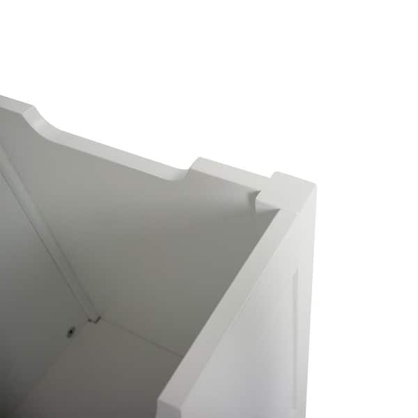 Wooden White Storage Bins - Large – wizzhome