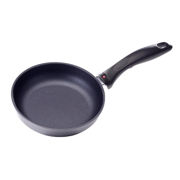 Adrinfly 7 in. Aluminum Nonstick Diamond Coated Frying Pan in Gray with Stay Cool Ergonomic Handle Safe Comfortable Grip