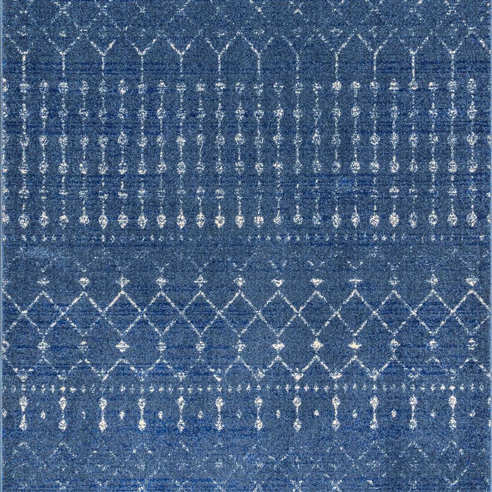 nuLOOM Blythe Modern Moroccan Trellis 4 ft. Dark Blue Square Rug ...