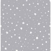 Grey Stars Grey Paper Strippable Roll (Covers 56.4 sq. ft.)