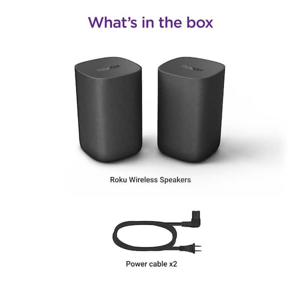 Roku Wireless Speakers Surround Sound System for Roku TV with 2