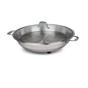 Classic 12 in. Polished Stainless Steel Electric Skillet