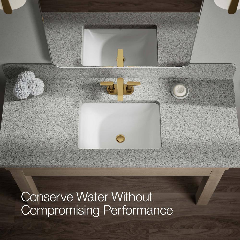 Hint Vibrant Brushed Moderne Brass Centerset Bathroom Faucet