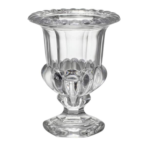 A & B Home Clear Glass Decorative Vase - 7.7 in. High
