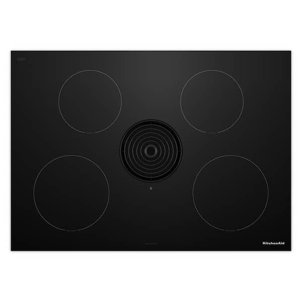 30 in. 4 Elements Electric Induction Cooktop in Black with 4 Cooking Zones