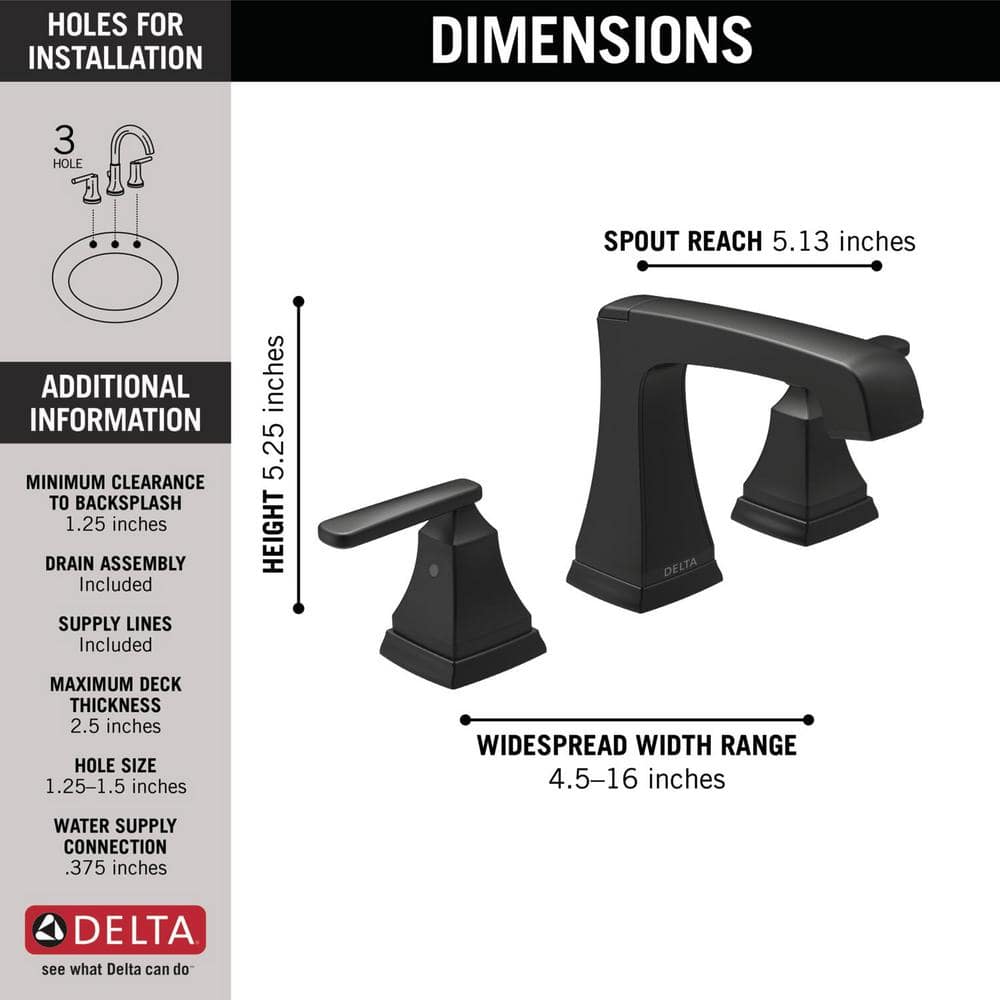 Modern Stainless Steel Widespread Faucet with Brass Handles