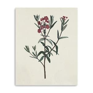 Victoria Red Blossom Branch by Wild Apple Portfolio 1-Piece Giclee Unframed Nature Art Print 30 in. x 24 in.