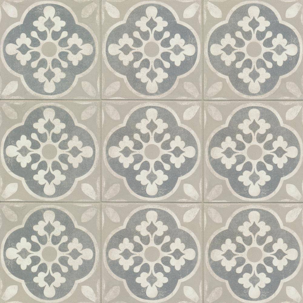 Enchante 8" x 8" Multicolor Matte Porcelain Tile