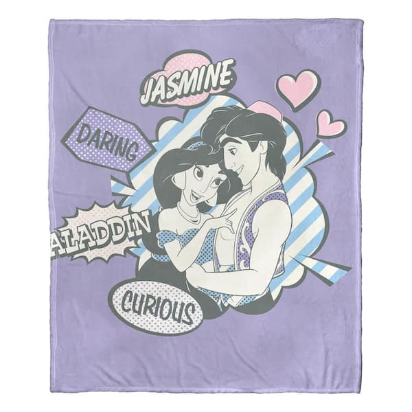 THE NORTHWEST GROUP Aladdin And Jasmine Multi Color Silk Touch Throw Blanket