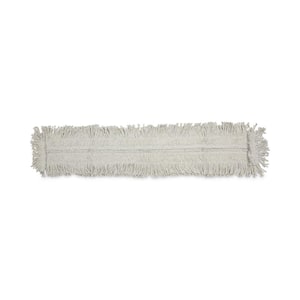 Mop Head, Dust, Cotton/Synthetic Fibers, 48 x 5 in White