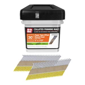Grip-Rite 3 In. X 0.120 In. 21-Degree Stainless Steel Ring Shank Nails 1 000 Per Box Maxc62893