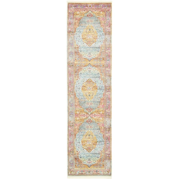 Unique Loom Baracoa Miramar Multi 2' 7 x 10' 0 Runner Rug