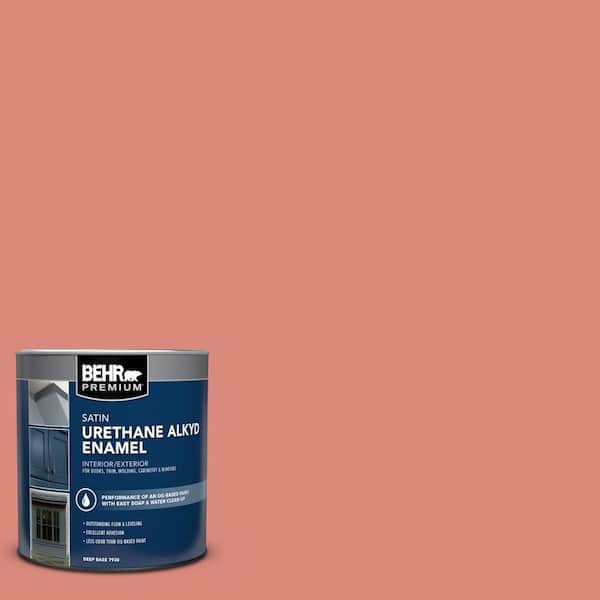 1 qt. #M170-5 Indian Sunset Satin Enamel Urethane Alkyd Interior/Exterior Paint