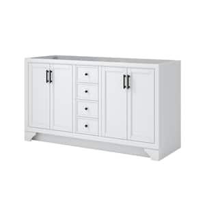 Lanagan 60 in. W x 21.5 in. D x 34 in. H Bath Vanity Cabinet without Top in White