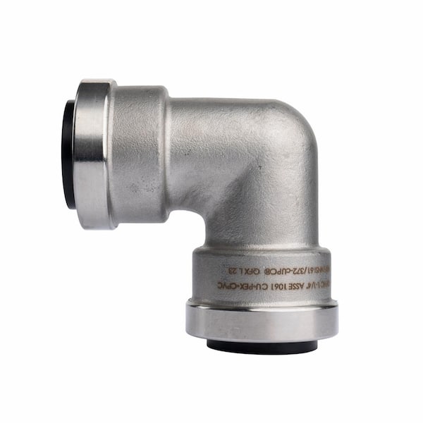 1-1/4 in. Stainless Steel Push-to-Connect 90-Degree Elbow Fitting