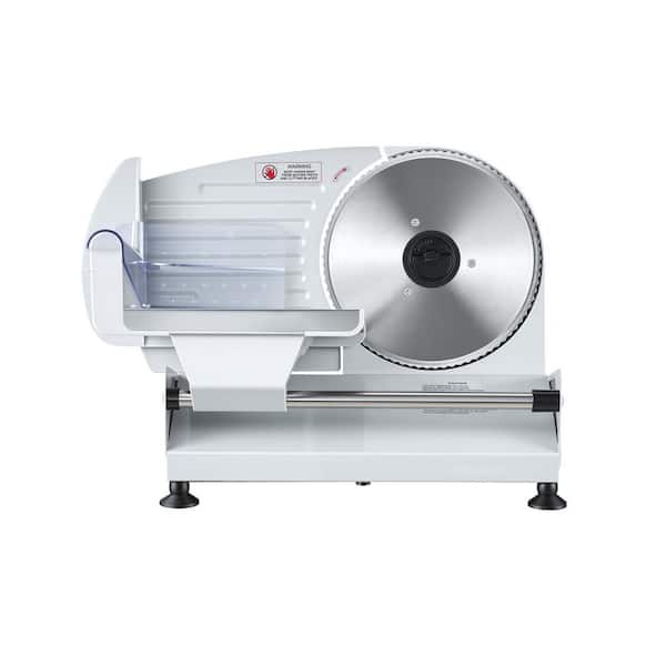 Meat Slicer, 7.5 in. Electric Slicer and Adjustable Thickness, 200 W Home Food-Slicer for Frozen Meat, Ham, UL Approved