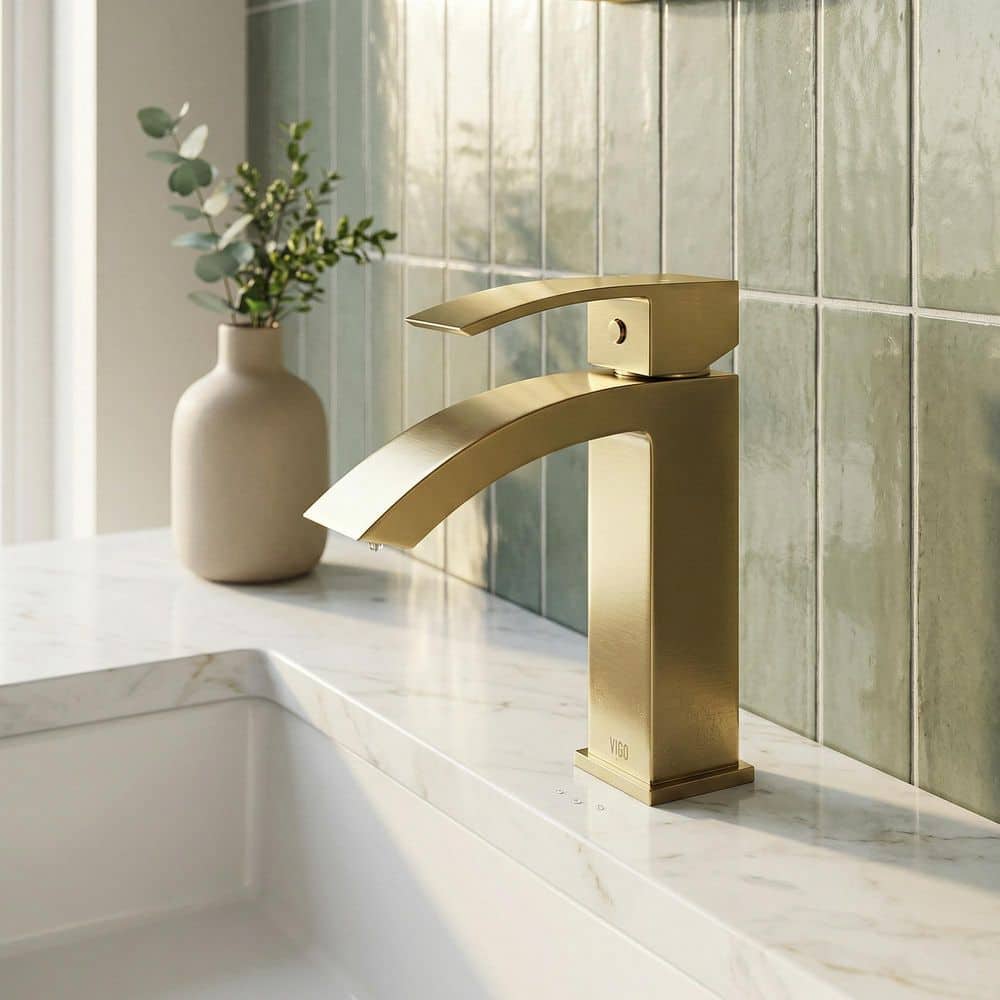 VIGO Satro Single Handle Single-Hole Bathroom Faucet in Matte