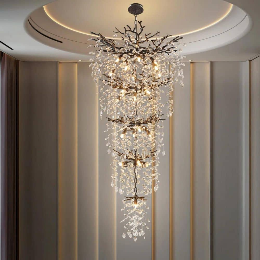 Modern Chandelier 30 in.18-Lights Black Chandelier for Dining Room, Living Room, Foyer, Bedroom price history on PriceWatchPro