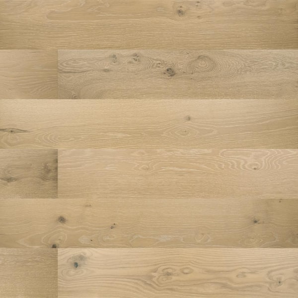 A&A Surfaces Woodridge Jolie Oak in. T x 6.5 in. W Waterproof Wire Brushed Engineered Hardwood Flooring (21.7 sqft/case)