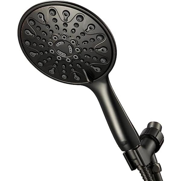 Unbranded Handheld Shower Head 6-Spray Wall Mount Handheld Shower Head 2.5 GPM in Oil Rubbed Bronze