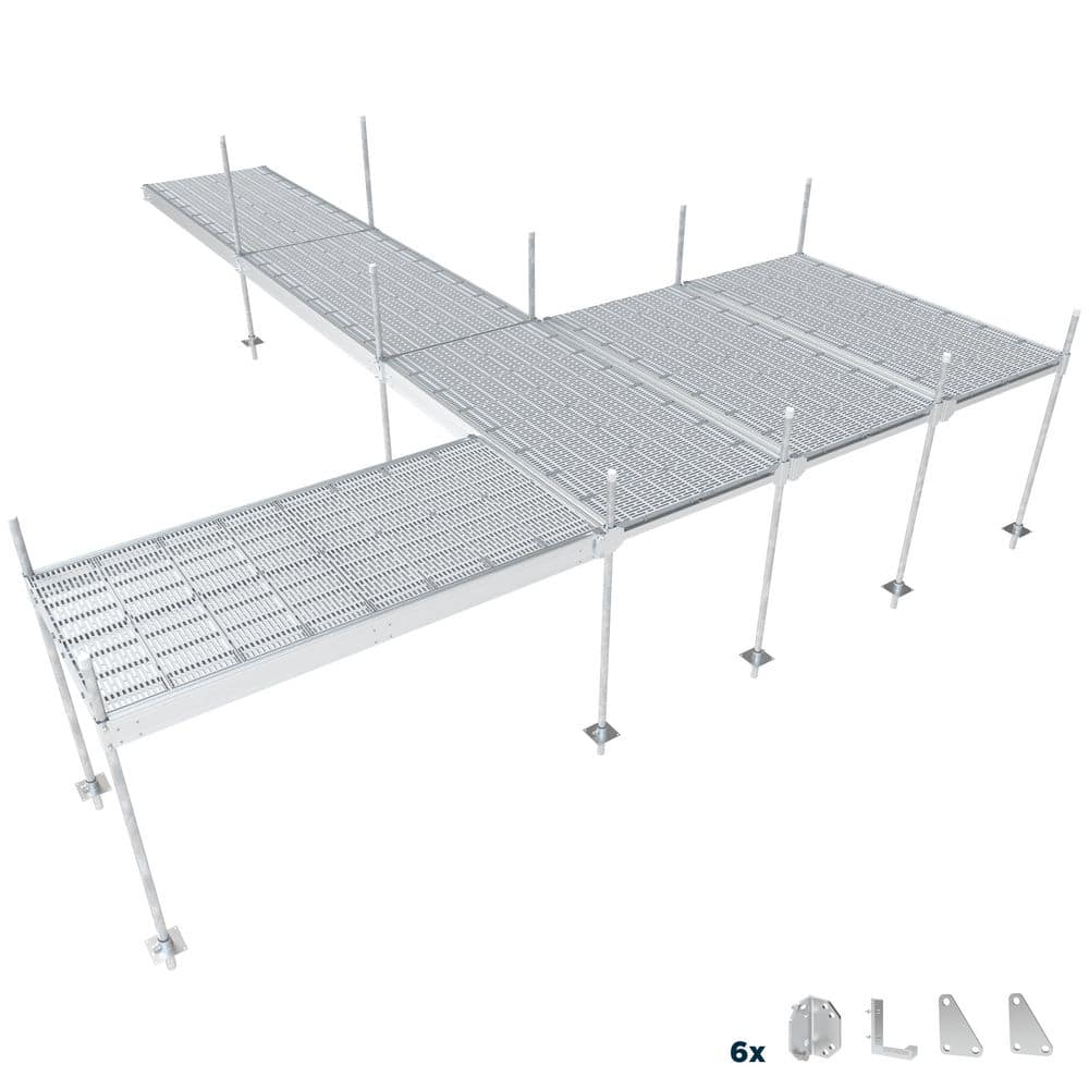 2-section QP-427 4 ft. x 8 ft Stationary Aluminum Docks with Polymer Decking price history on PriceWatchPro