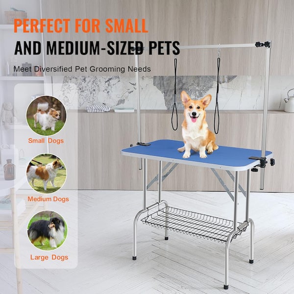 VEVOR Pet Grooming Table Two Arms with Clamp, 36 in. x 24 in. Dog