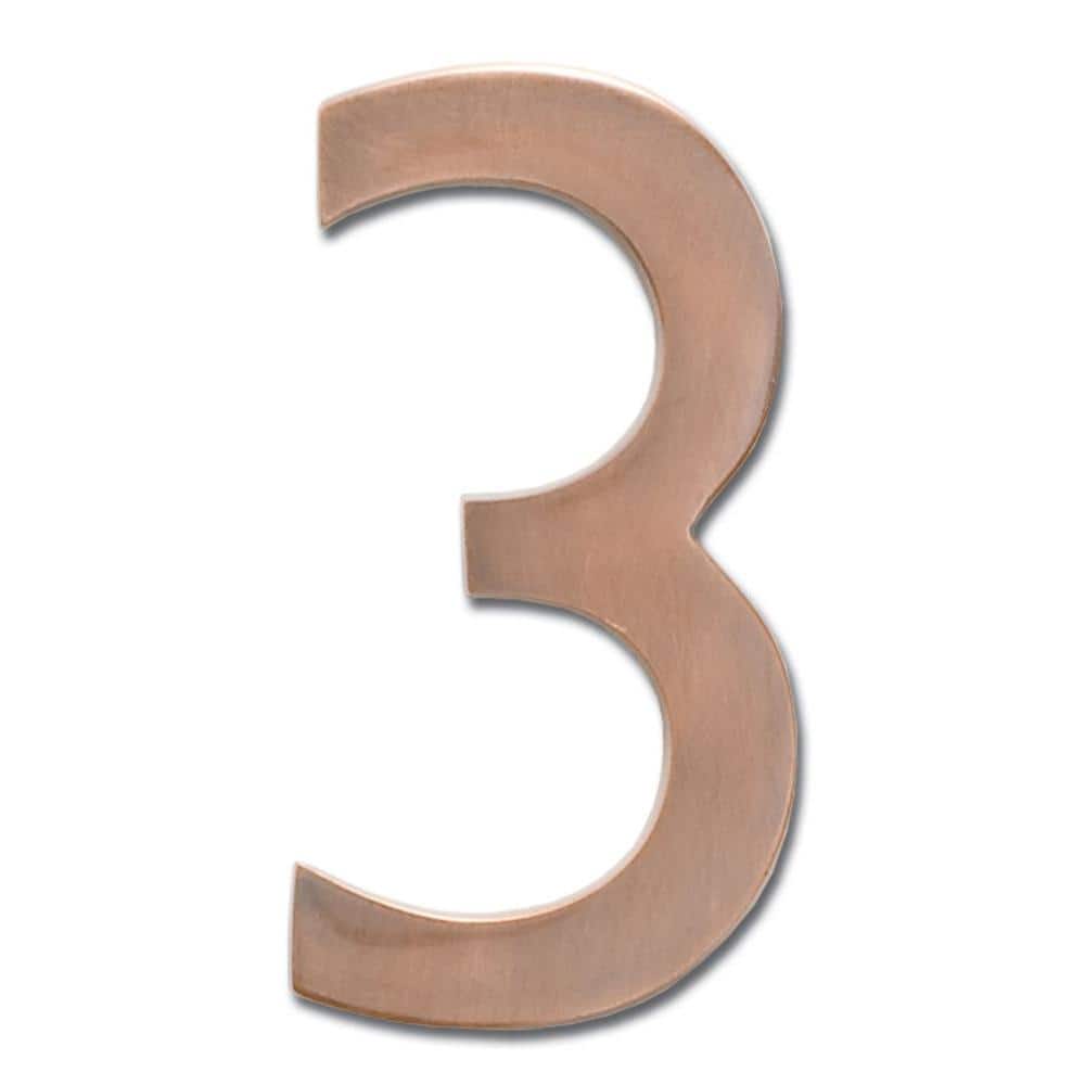 5 in. Antique Copper Floating House Number 3 price history on PriceWatchPro
