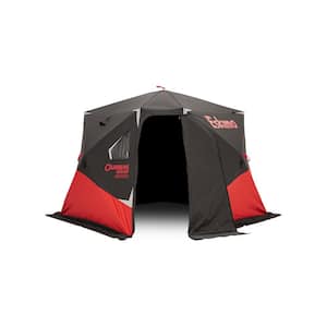 Outbreak 450XD Blackout, Pop-Up Portable Shelter, Insulated, Black, 4-Person to 5-Person, 40450B