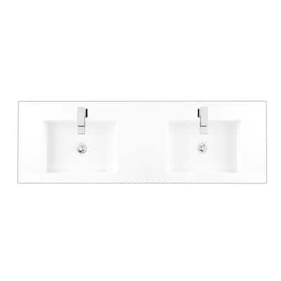 White Double Sink Bathroom Vanity Tops Bathroom Vanities The Home Depot