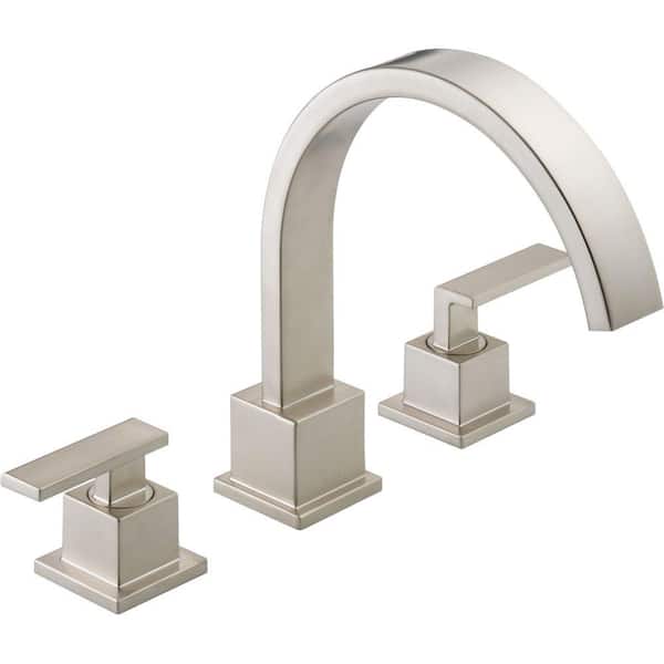 Delta Vero 2-Handle Deck-Mount Roman Tub Faucet with Hand Shower