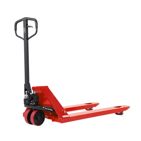 APOLLOLIFT 7.3 in. Lifting Height Hand Pallet Truck with 5,500 lbs. Hydraulic Pallet Jack 48 x 21 in. Fork Size Red