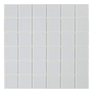 Orchid White 11.73 in. x 11.73 in. x 5 mm Marble Peel and Stick Wall Mosaic Tile (5.74 sq. ft./ 6-pack)