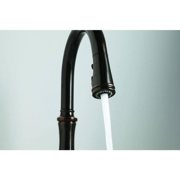 KOHLER Bellera Single-Handle Pull-Down Sprayer Kitchen Faucet with DockNetik and Sweep Spray in Oil-Rubbed Bronze