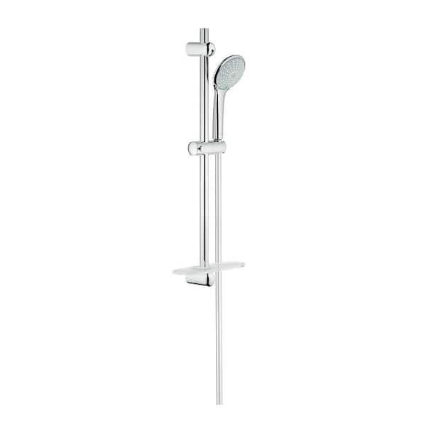 GROHE Euphoria 2-Spray Hand Shower in StarLight with Shower Bar-27242001 Home Depot