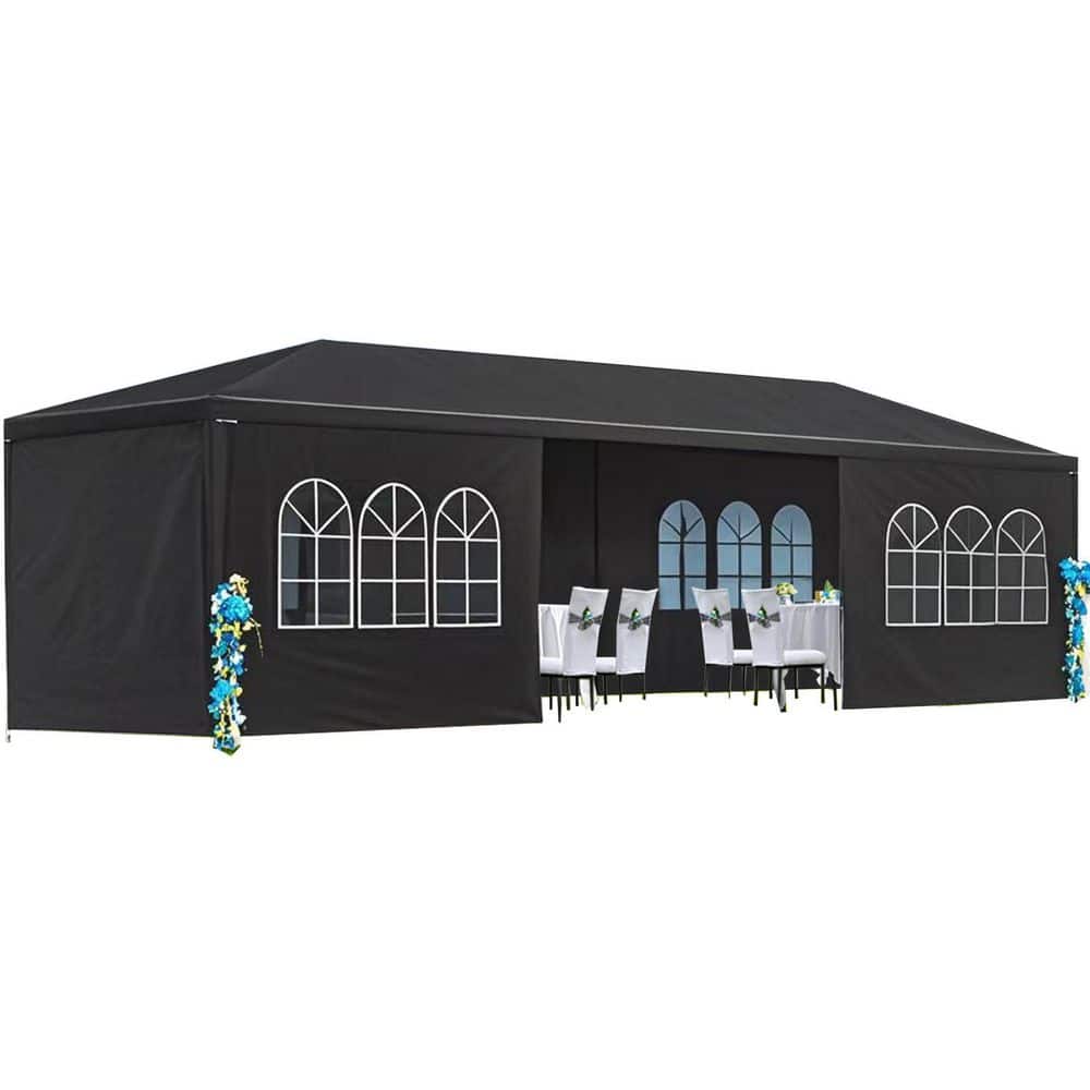 Wayne 10 ft. x 30 ft. Black Wedding Party Tent Canopy 8 Removable Sidewalls price history on PriceWatchPro