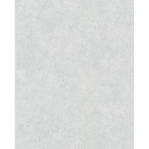 Urban Concrete Texture Light Grey Matte Finish Vinyl on Non-Woven Non-Pasted Wallpaper Roll