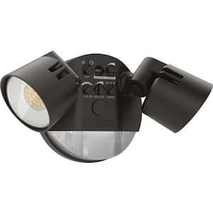 Contractor Select HGX Dark Bronze Motion Activated Outdoor Integrated LED Flood Light with Photocell