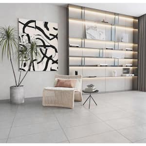 Melange Italian Porcelain Floor and Wall Tile Cool-Gray 12 x 24 in. (16 sq. ft.)