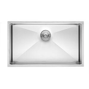 Winters Stainless Steel 16-Gauge 32 in. L Single Bowl Undermount Kitchen Sink with Bottom Grid