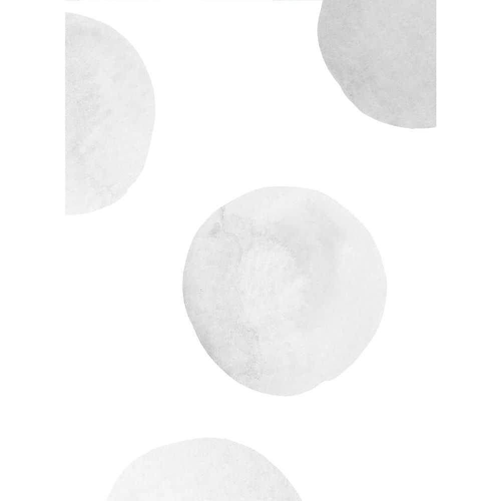 Watercolor Grey Dots Vinyl Wall Stickers