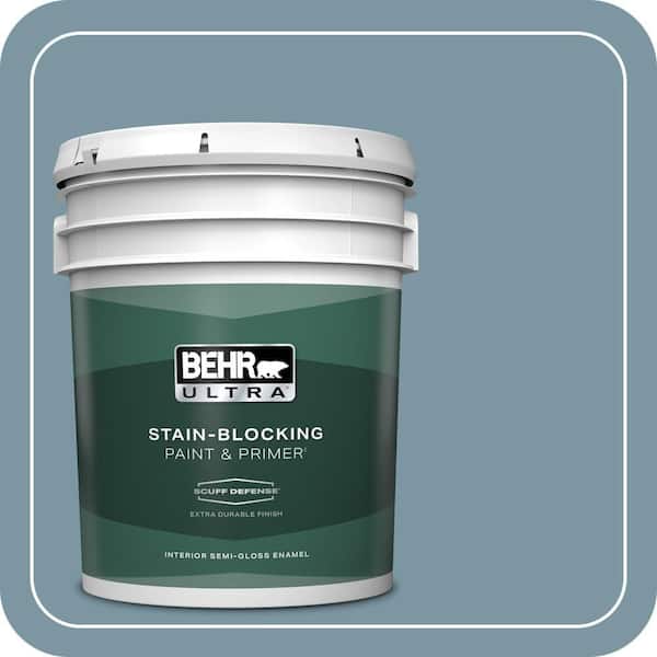 BEHR ULTRA 5 gal. #530F-5 Waterscape Extra Durable Semi-Gloss Enamel Interior Paint & Primer
