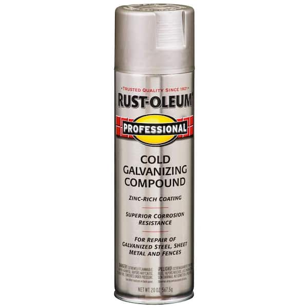 Rust-Oleum Professional 20 oz. Flat Gray Cold Galvanizing Compound Spray