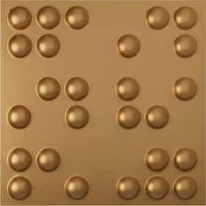 19 5/8 in. x 19 5/8 in. Emery EnduraWall Decorative 3D Wall Panel, Gold (12-Pack for 32.04 Sq. Ft.)